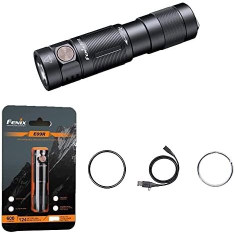 Fenix - E09R - 600 Lumen LED wiederaufladbare Taschenlampe (1/5)