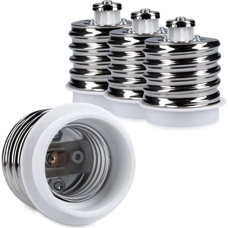 4x adaptateur de douille - Convertisseur de douilles E40 vers E27 - Adaptateur de support de lampe culot E27 pour ampoule LED halogène (1/5)