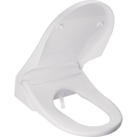 Abattant WC Japonais Q-Net - Haut de gamme - Garantie 3 ans - Transformer vos toilettes en WC japonais - Télécommande, lavage, température, pression, séchage réglable, lunette chauffante - blanc - (1/5)