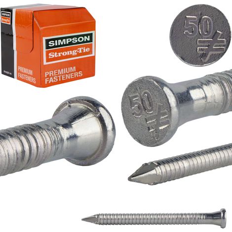 Chiodi ad anello elettrozincati SIMPSON - Ø4x50 mm - Confezione 250 pezzi - CNA4,0X50
