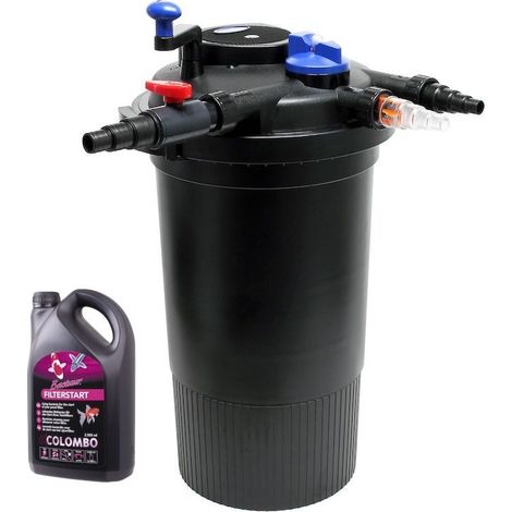 Filtre Bassin Sous Pression, + Bactéries UV 18W, Max 30000l sans poissons (1/5)