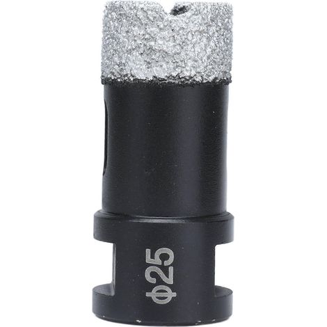 Foret diamanté brasé sous vide, scie cloche pour marbre, M14, noir, 25 mm