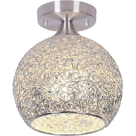 Plafonnier LED simple en cristal, lampe suspendue en cristal sans ampoule pour salon, chambre à coucher, couloir (1/5)