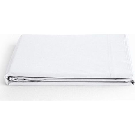 Drap plat "Prémium" pour lit 1 place & 2 places - Prémium Neige - 180 x 290 cm pour lit 1 place