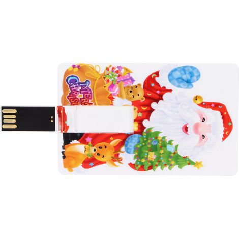 16 GB USB-Stick mit Weihnachtsmann-Motiv – Datenspeicher, lustiges Weihnachtsgeschenk