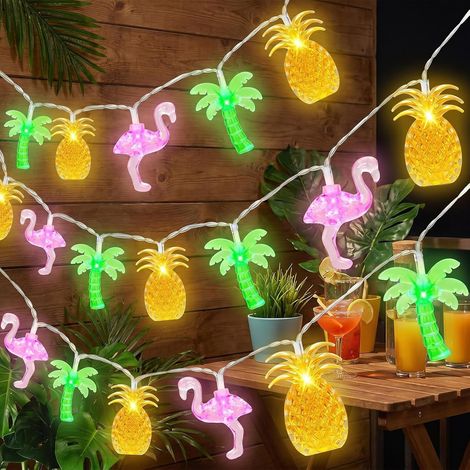 Guirlande lumineuse Hawaii 6m 40 LED été Batteriebetrieben (1/5)