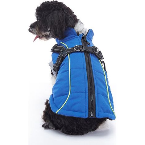 Cappotto invernale caldo per cani. Foderato in lana, caldo cappotto invernale, riflettente e impermeabile, per cani di piccola e grande taglia, cappotto antivento per esterni. (1/5)