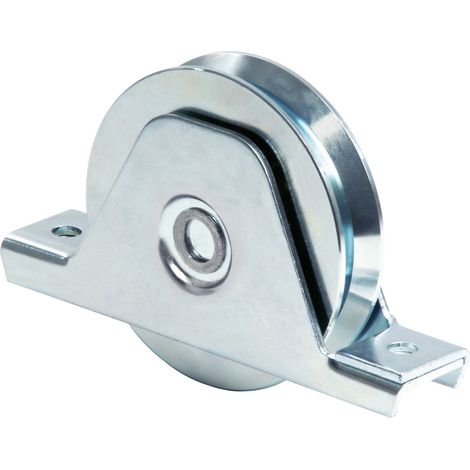 Comunello RUOTA PER CANCELLI CON SUPPORTO GOLA Y 1 cuscinetto art. 335Y mm.120x20 2.00 pz
