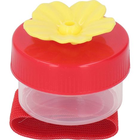Nourrisseur à main pour colibris, mini fleur rouge, outil d'alimentation extérieur portable (1/5)