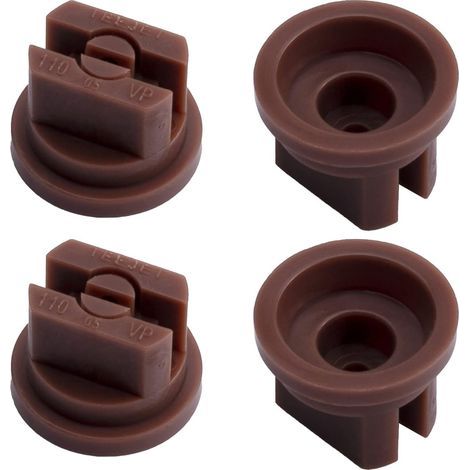 Set mit 14 flachen Kunststoffdüsen, 110°, 0,4 mm Öffnung, für Rückenspritzen, Garten- und Landwirtschaftsspritzgeräte (rot) – 8 Stück (1/5)