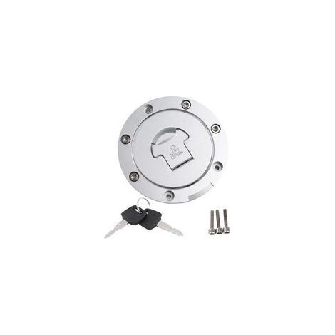 Tapa del depósito de gasolina para motocicleta, acero inoxidable, compatible con CBR600RR 2003-2017 y CBR600F4 1999-2006, incluye 2 llaves (1/5)