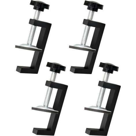 4-teiliges Klemmen-Set, Spannbereich 10-57 mm, verstellbare G-Klemme, Befestigungsklammer für Holzbearbeitung, Tischklemmen-Zubehör, geeignet zum Befestigen von Holz und Tischen (1/5)
