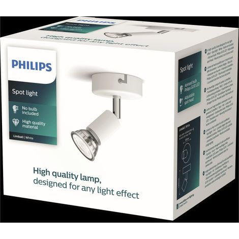 Philips Limbali 8719514465138 Deckenstrahler  GU10   Weiß