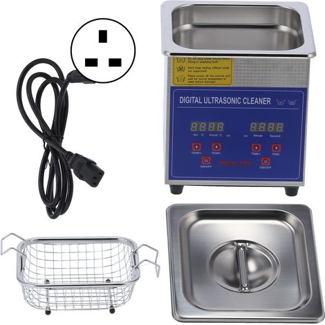 Nettoyeur Ultrasonique Numérique LED avec Chauffage et Minuterie MH-009S 1.3L 40kHz Prise Royaume-Uni AC220V (1/5)