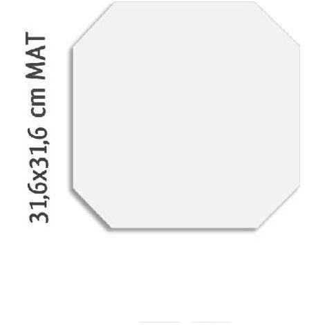 Alle Carrelage - Carrelage sol / mur octogone 31,6x31,6 cm uni blanc OCTOGONE ALASKA - Vendu par boîte de 0.95 m² (1/5)