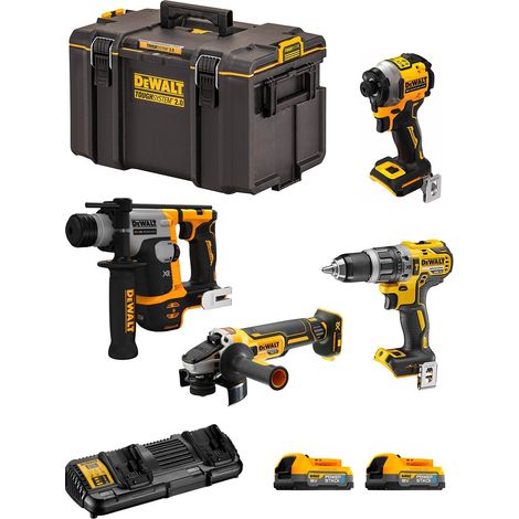 DeWALT Kit DWK404PS (DCH172 + DCF850 + DCD796 + DCG405 + 2 x 1,7 Ah + DCB132 + DS400) (1/5)