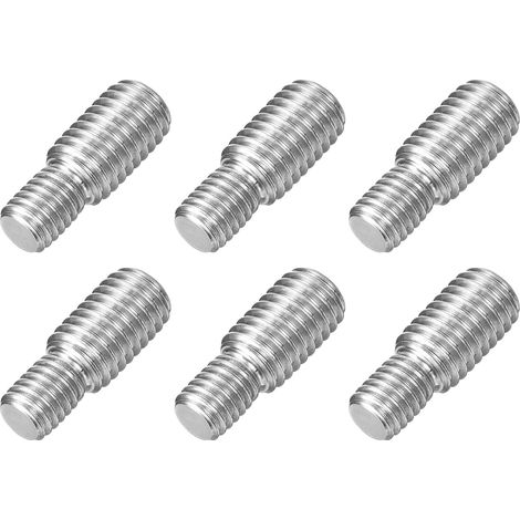 6pcs Boulon à Tige Filetée Double Extrémité M8x10mm à M10x15mm (1/5)