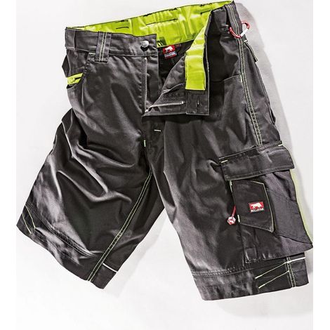 433, Arbeitsshort ULTRA schwarz/lime Gr. 54
