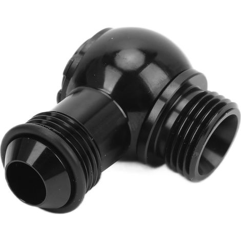 Adaptateur banjo 8AN vers vis banjo ORB-8 3/4 UNF, ensemble aluminium et caoutchouc noir, pièces automobiles (1/5)