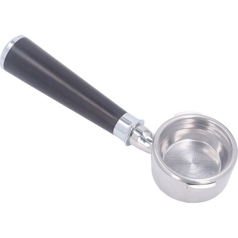 Porte-filtre sans fond pour Gaggia 58mm double oreille acier inoxydable manche en bois de santal violet (1/5)
