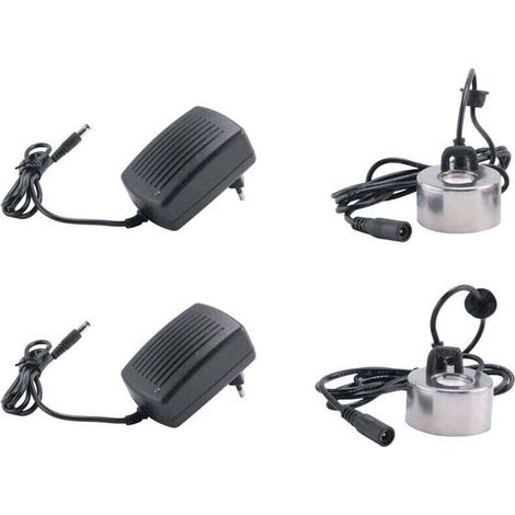 Serie da 2 pezzi con spina da 45 mm Umidificatore a ultrasuoni industriale Nebulizzatore incubatore 24V Atomizzatore testa europea-Crezuo