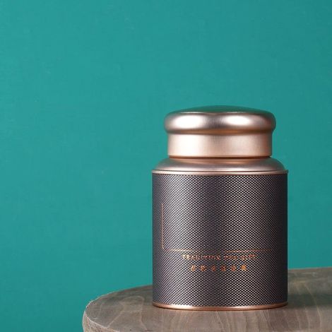 Boîtes à thé, café et sucre de style vintage en métal avec couvercles hermétiques, pour thé, café, sucre (noir) (1/5)