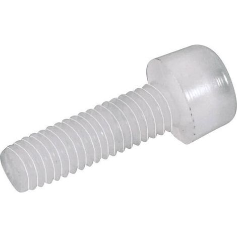 TOOLCRAFT 830333 Viti cilindriche M6 60 mm Interno Esagonale DIN 912 Plastica, Poliammide 10 pz.