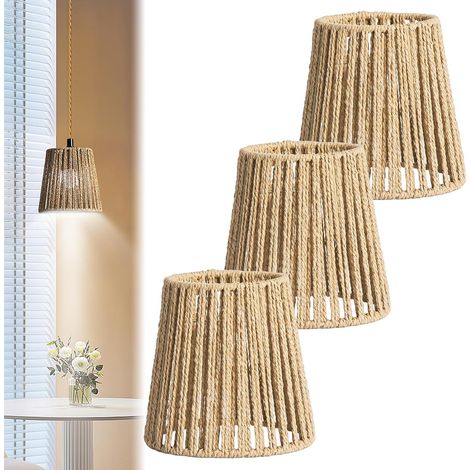3 Piece Handmade Bohemian Style Paper Hanging Lampshade for Chandelier, Ceiling Light, Vintage Decorative Bedside Lamp for Living Room, Bedroom, Kitchen, Terrace (1/5)