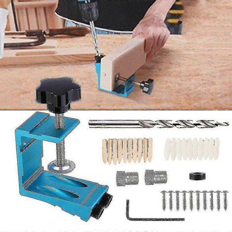 Kit de 36 pièces pour gabarits de perçage inclinés, forets à chevilles et vis d'assemblage - krygv (1/5)