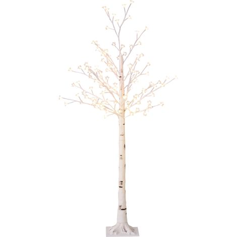 Albero Luminoso di Ciliegio Alto 150 cm con 120 Luci LED e 3 Livelli di Luminosità per Interni ed Esterni Bianco (1/5)