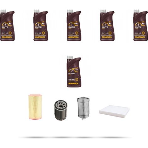 Kit tagliando 4 FILTRI e 6L OLIO compatibile con Lancia Lybra 2.4 JTD 99kw dal 1999 (1/5)