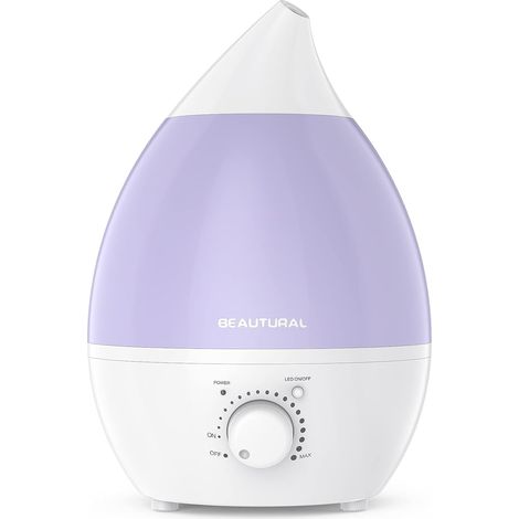 2,8-Liter-Ultraschall-Ionen-Luftbefeuchter, vollautomatisch, Kaltnebel, leise, mit 7-farbiger LED-Beleuchtung, automatische Abschaltung