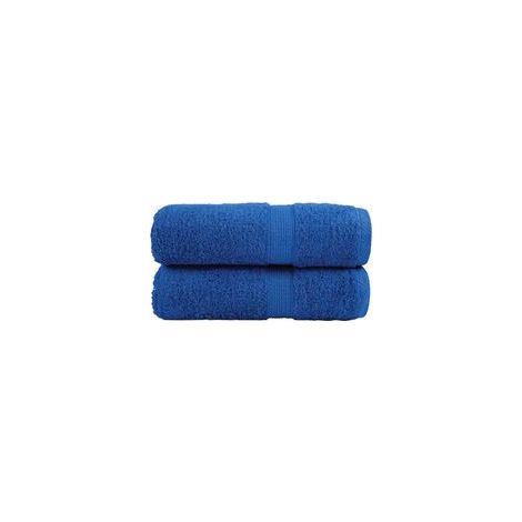 Hochwertige Gästetücher, 2er-Set. Blau, 30 x 50 cm, 600 g/m². – Crezuo