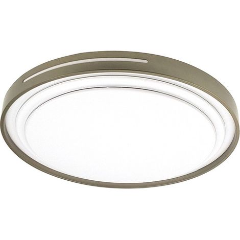 Plafon Argus 36w 3000-4000-6500k Blanco/Cuero 3528lm 7,5x39x39cm C/remoto Y Reg.intensidad