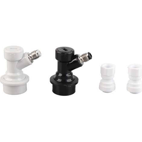 Beyamis connecteurs à bille pour fût de brassage amateur + connecteur rapide FFL 8 mm - 1/4 po (1/5)