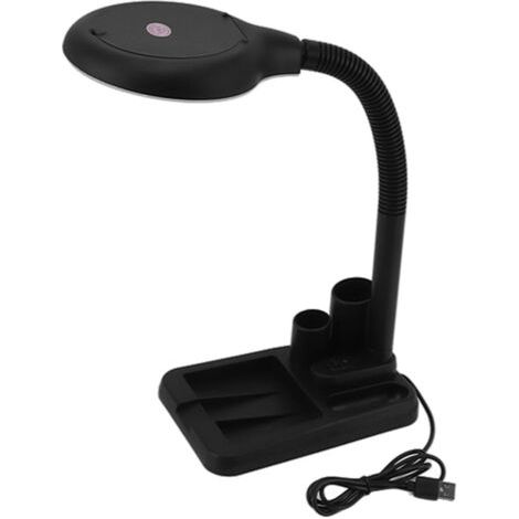 LED-Lupe mit einstellbarer Beleuchtung in 9 Helligkeitsstufen, 3 Farbtemperaturen, flexiblem Schwanenhals und variabler Lichtintensität (1/5)