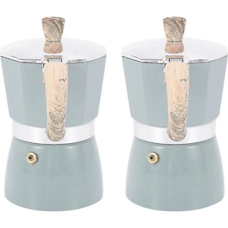 Cafetière moka en aluminium avec filtre à café. (1/5)