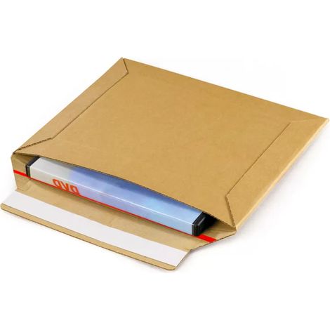 Lot de 50 Pochette carton à fermeture adhésive 35 x 25 cm
