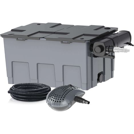 Heissner Mehrkammerfilter Set 24000 Liter inkl. 24 Watt UV-C Teichklärer (1/5)