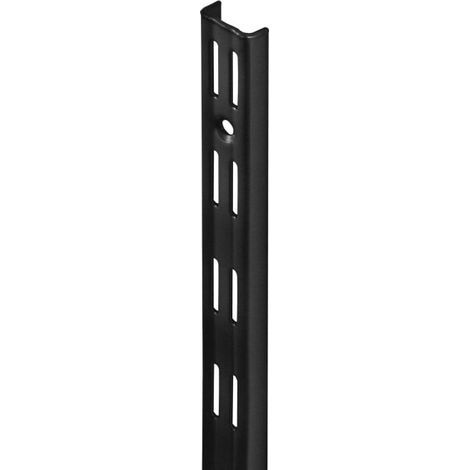 Dolle Wandschiene 2-Reihig 50 cm schwarz Metall Regalträger