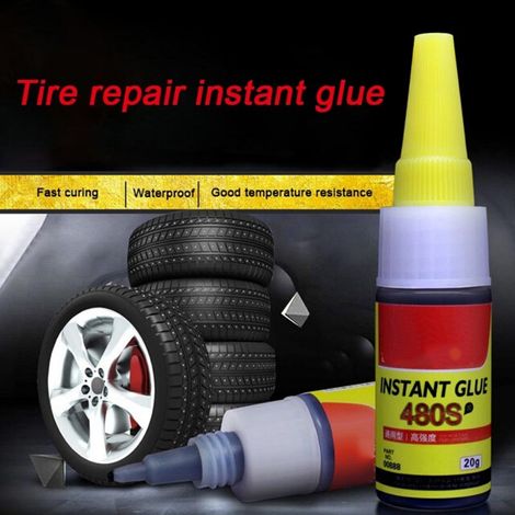 Ortviai Colle Rapide pour Réparation de Pneus – Colle Puissante Noire pour Voitures, Vélos et Camions, Sèchage en 30 s (1/5)