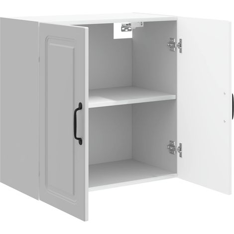 Armadietto a muro Mobiletto a muro Bianco Lucido 59 x 31 x 60 cm DAS839114 (1/5)