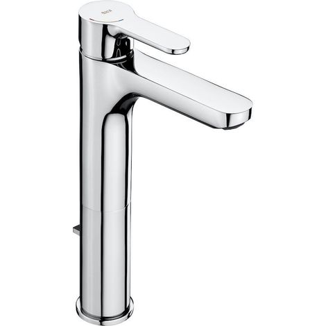 Mitigeur lavabo haut L20 avec vidage automatique tirette - Chromé - NF - Roca - A5A3C09C00 (1/2)