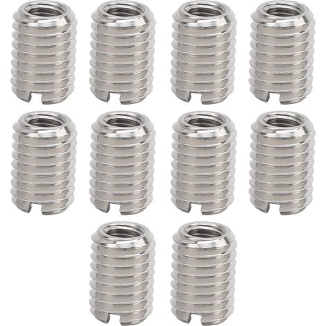 10 inserts filetés mâles et femelles, outil de réparation d'écrous réducteurs, fixation en acier inoxydable (1/5)