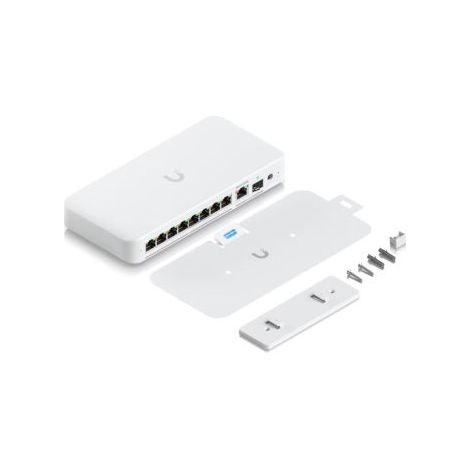 Ubiquiti USW-FLEX-2.5G-8-POE Switch PoE++ 8x 2,5 GbE con salida PoE++ y puerto enlace ascendente combinado RJ45/SFP+ 10 GbE puede alimentarse con PoE+