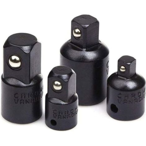 Adaptateur Clé À Cliquet - 1/4 Pouces 3/8 Pouces 1/2 Pouces - Pour Clés Allen Et Douilles - Réparation Automobile Et Moteur - Lot De 4 Pièces (1/4)