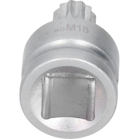Douille d'embase M18 20mm 3/4in Tri-Square Métal Argenté Anticorrosion Accessoire Perceuse Universelle pour Voiture (1/5)