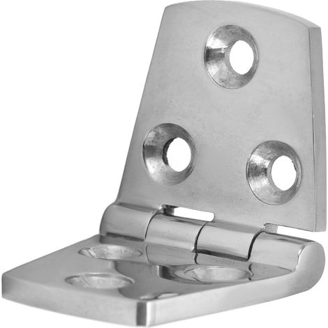 Charnière de porte 6 trous en acier inoxydable 316 poli miroir, charnières marines pour bateau 76x38mm (1/5)