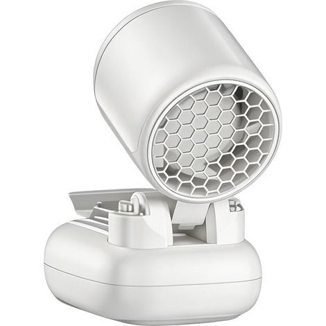 Ventilateur de Casquette à Clip – Rechargeable 3 Vitesses Silencieux – Appareil Été ,Randonnée – blanc (1/5)