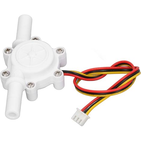Hall-Durchflusssensor, Wasserschalter, Durchflussmesser, Flüssigkeitsmesser, DC 3,5–24 V, 0,3–10 l/min, 25 cm, 180 Grad, G3/8 (1/5)